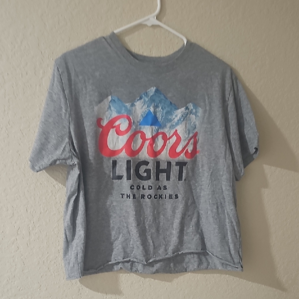Coors Light Graphic Cropped T-Shirt